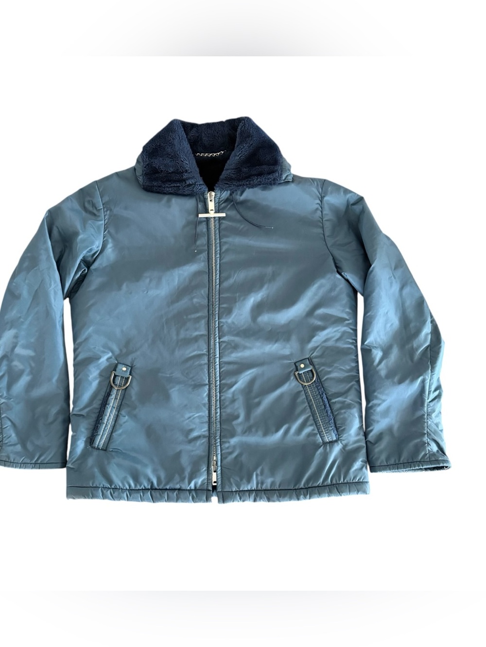 Vintage 70s Mighty Mac Ski Nautical Jacket USA Gloucester T-Bar Plush Lined 44